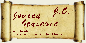 Jovica Otašević vizit kartica